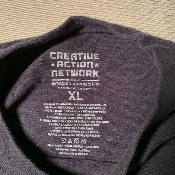 Space Exploration T-Shirt Mens XL Creative Action Network Long Sleeve Apollo 11 - Picture 4 of 6